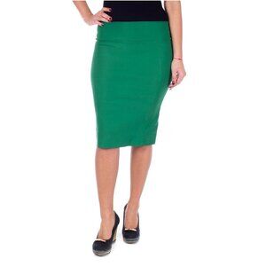 Professional Women Pencil Skirt, D1114 Kelly Green